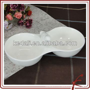 Ave diseño blanco porcelana bocadillos servicio cuenco